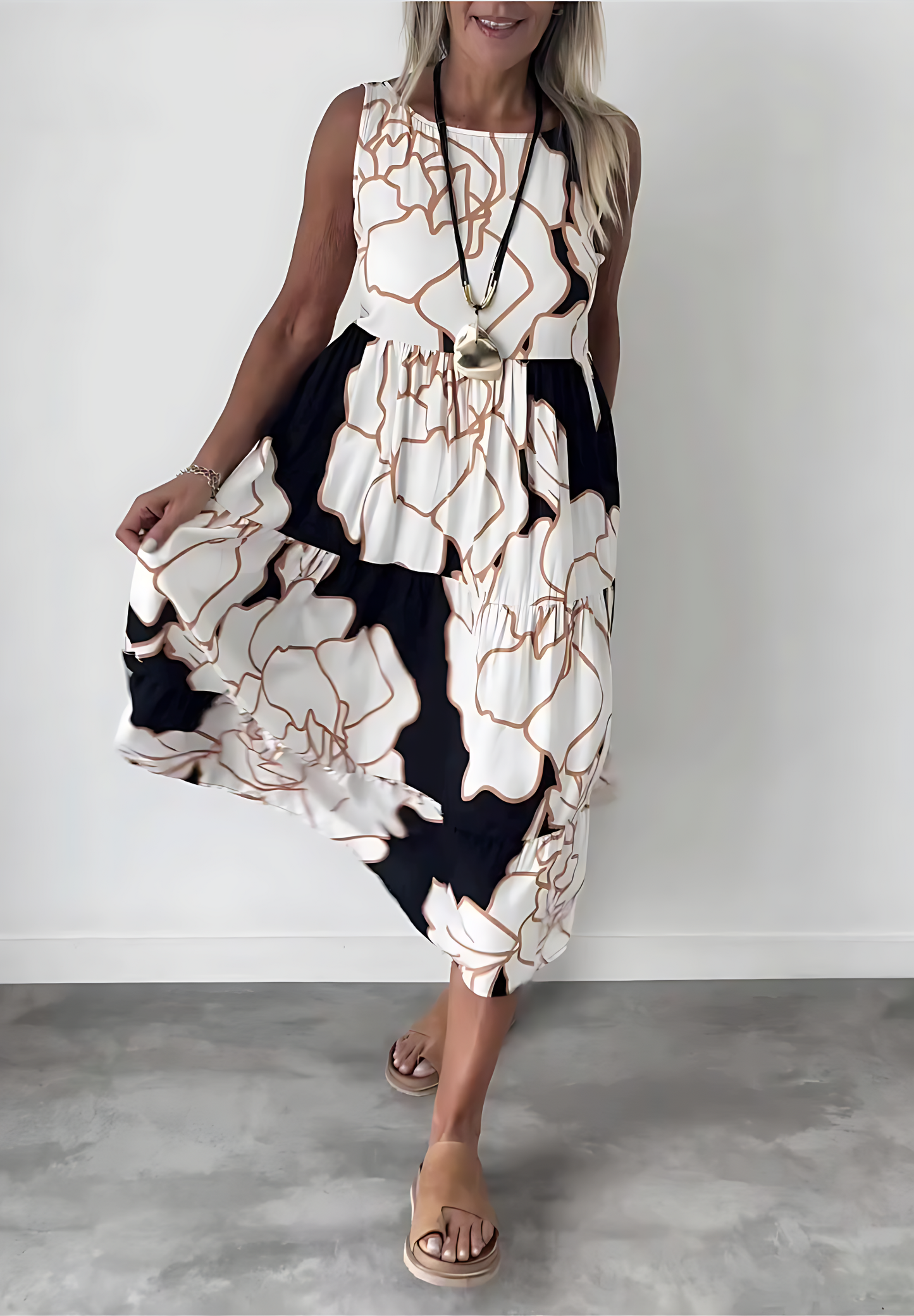 Aída | Vestido Primaveral con Estampado