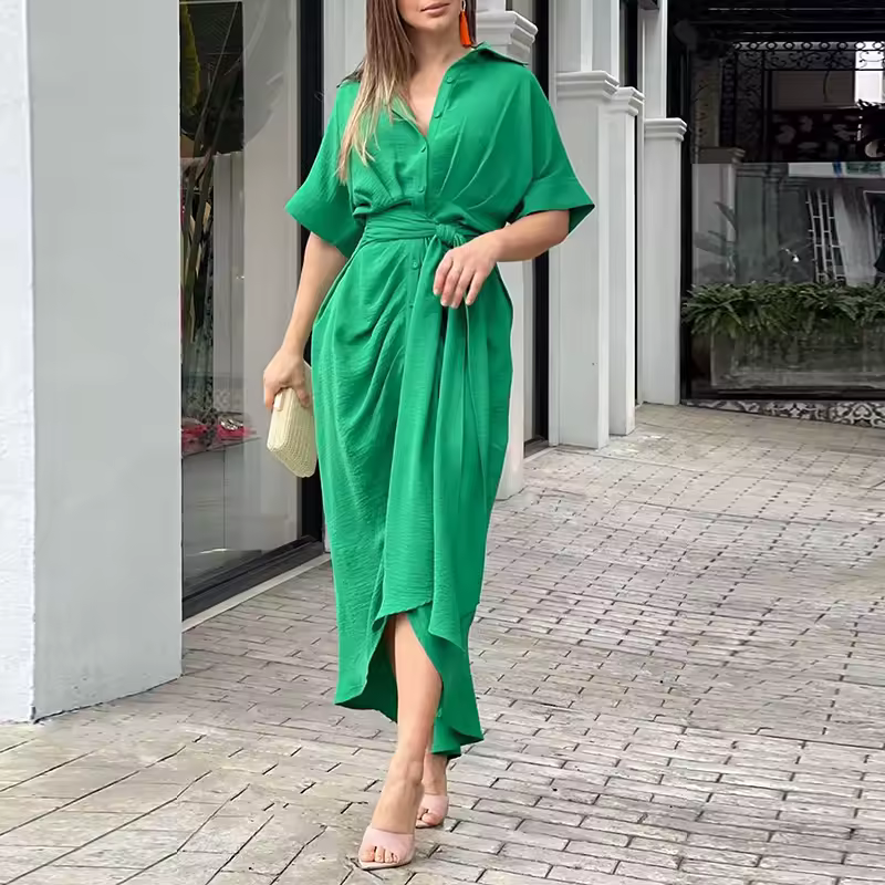 Helena | Vestido Camisero con Solapa
