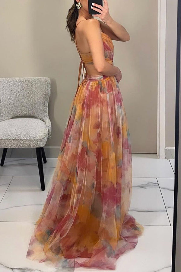 Camila | Maxi vestido encantador con estampado floral