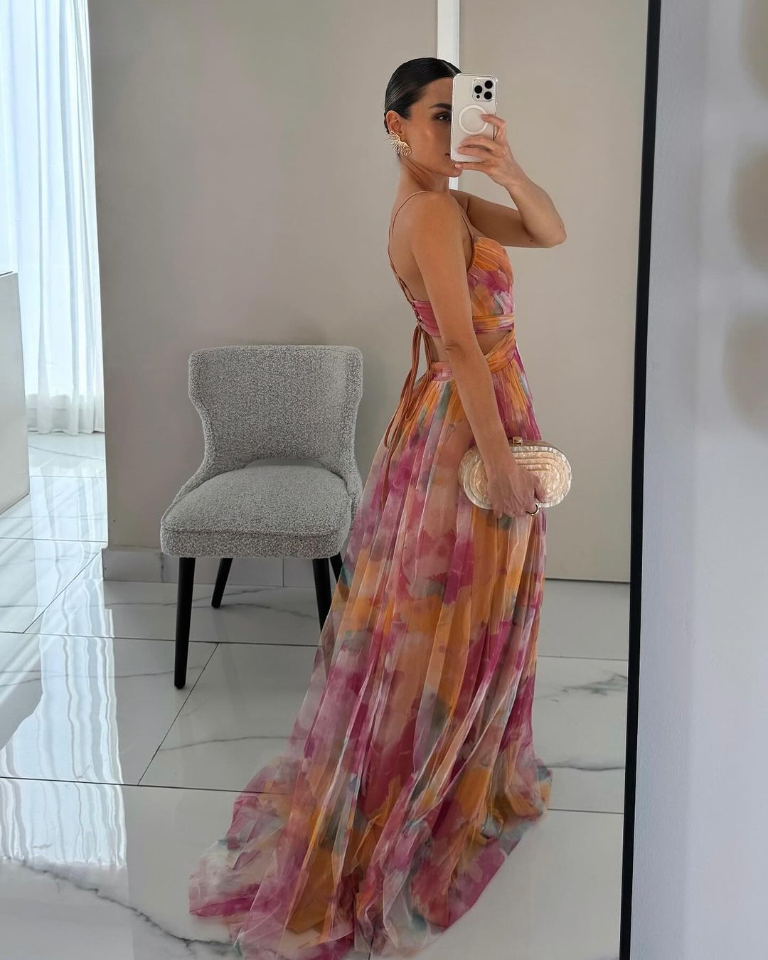 Camila | Maxi vestido encantador con estampado floral