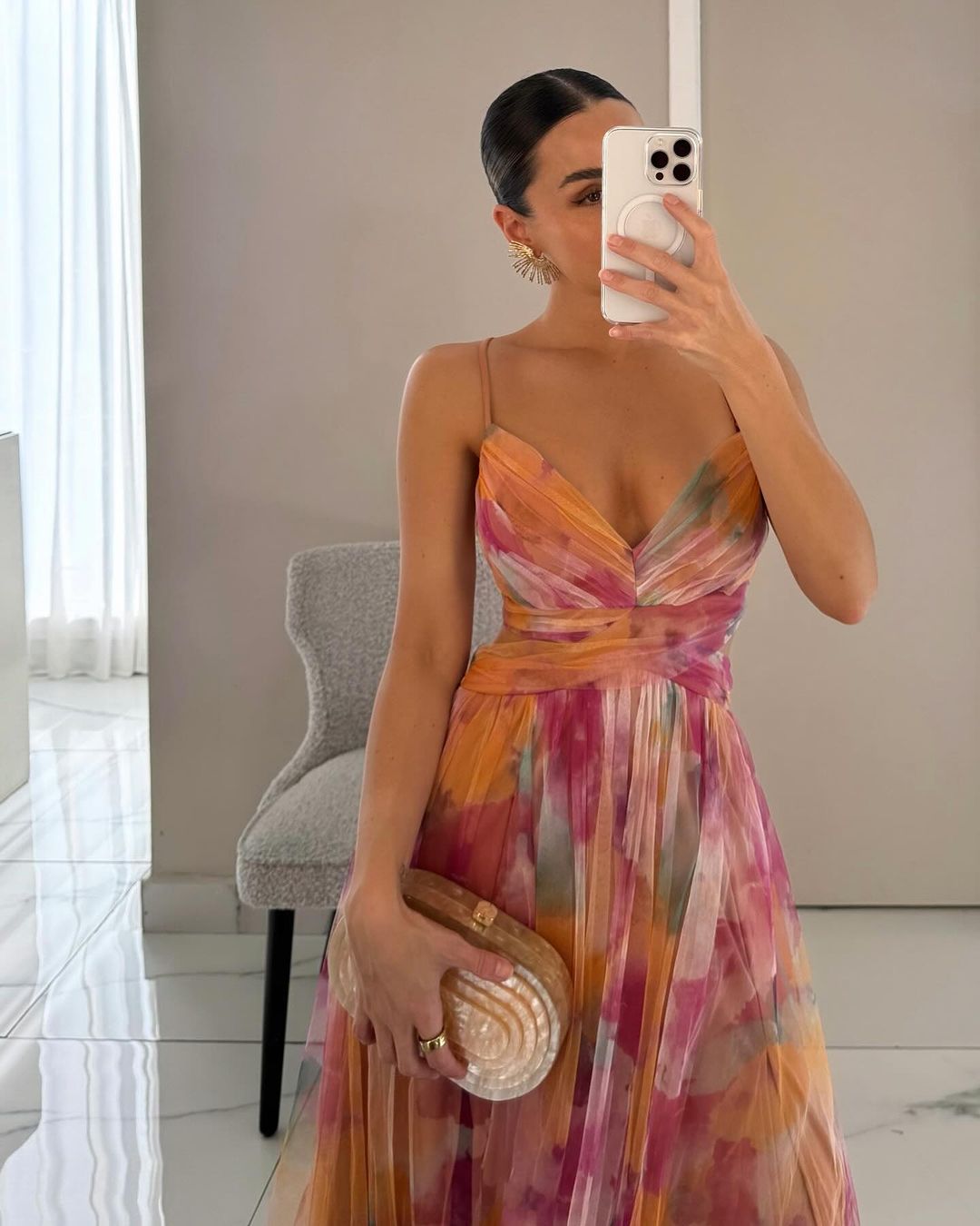 Camila | Maxi vestido encantador con estampado floral