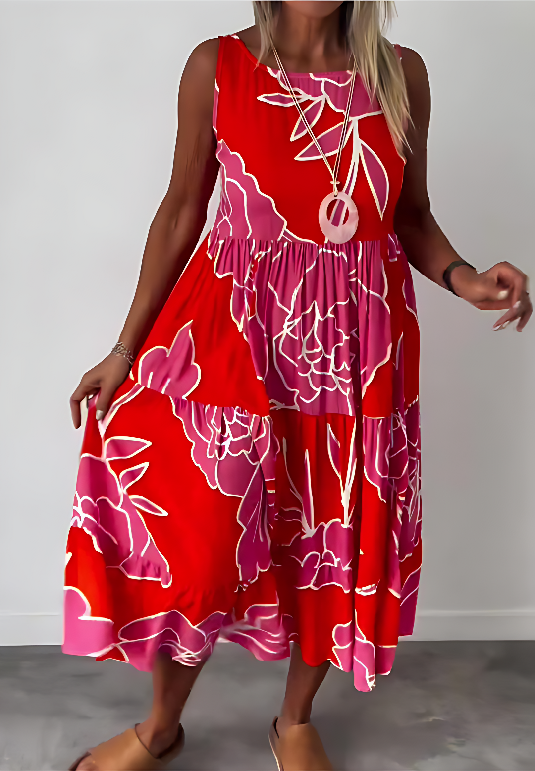 Aída | Vestido Primaveral con Estampado