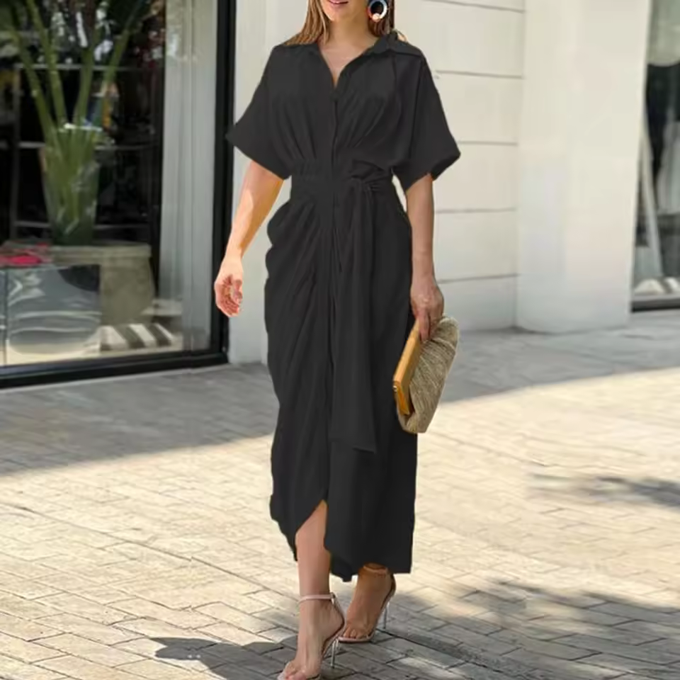 Helena | Vestido Camisero con Solapa