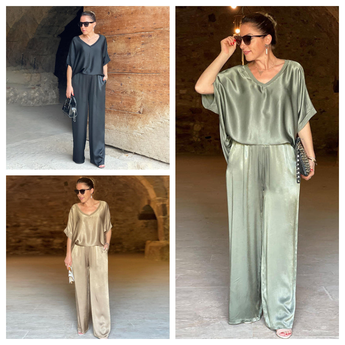 Montse | Conjunto Elegante Satinado