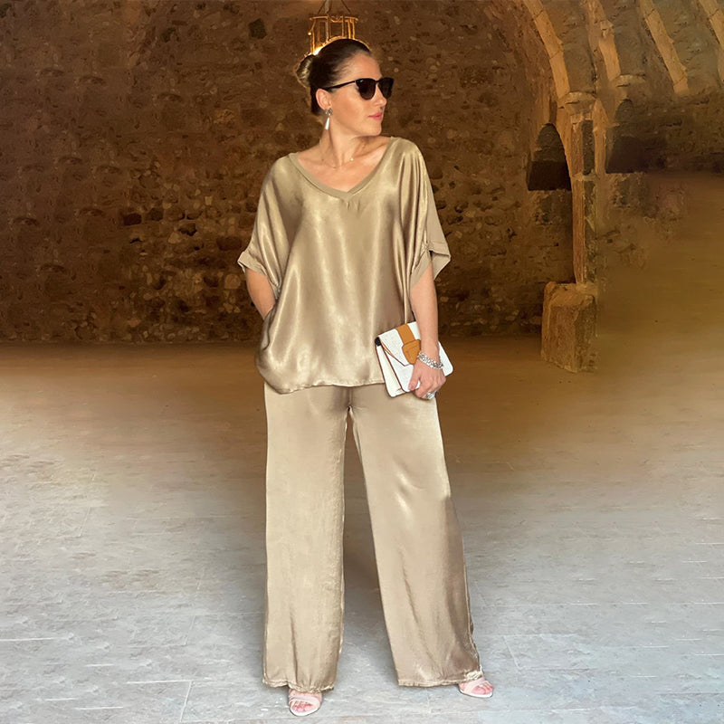 Montse | Conjunto Elegante Satinado