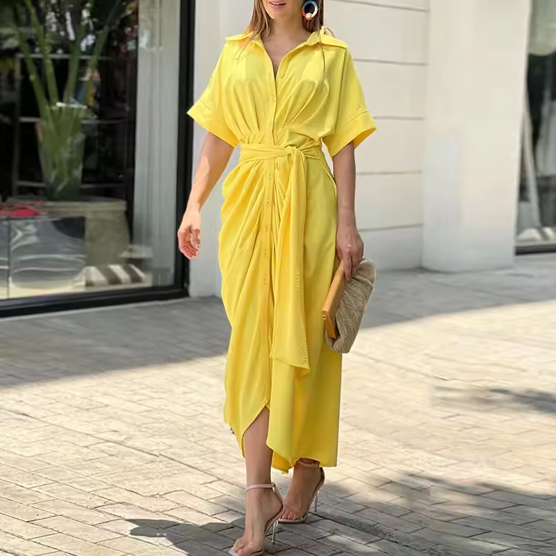 Helena | Vestido Camisero con Solapa