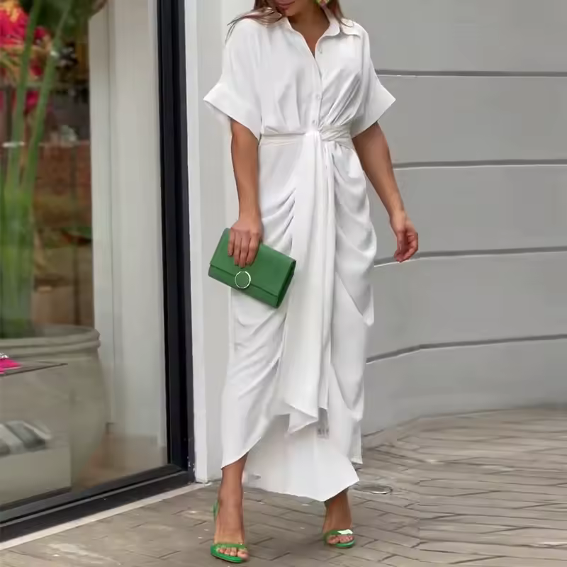 Helena | Vestido Camisero con Solapa