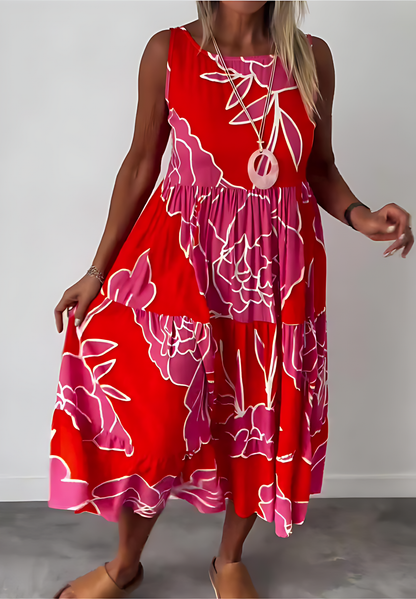 Aída | Vestido Primaveral con Estampado