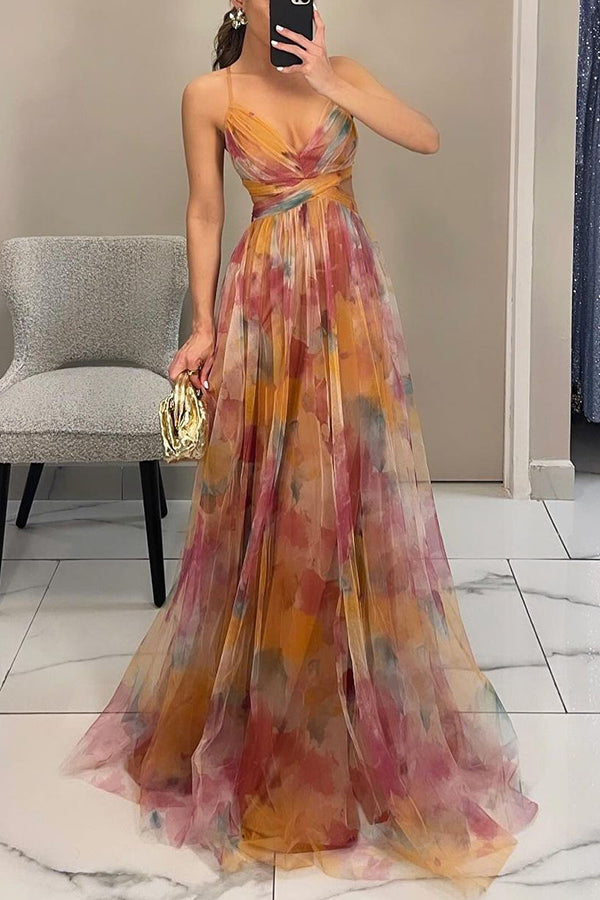 Camila | Maxi vestido encantador con estampado floral