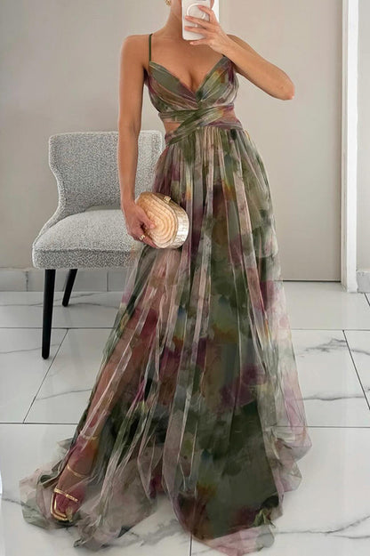 Camila | Maxi vestido encantador con estampado floral